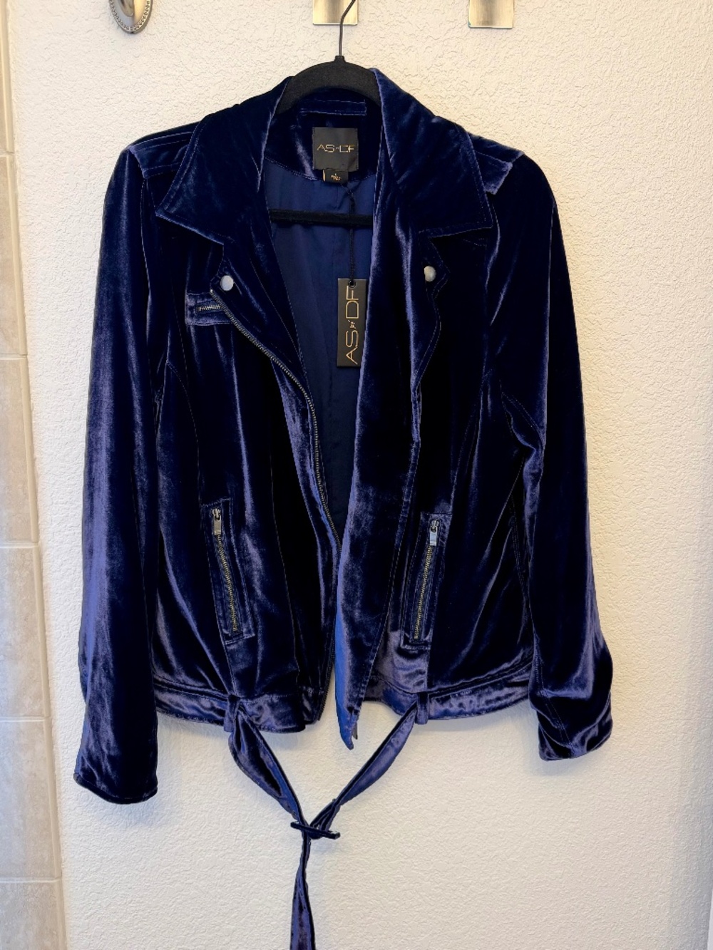 AS by DF velvet moto Jacket